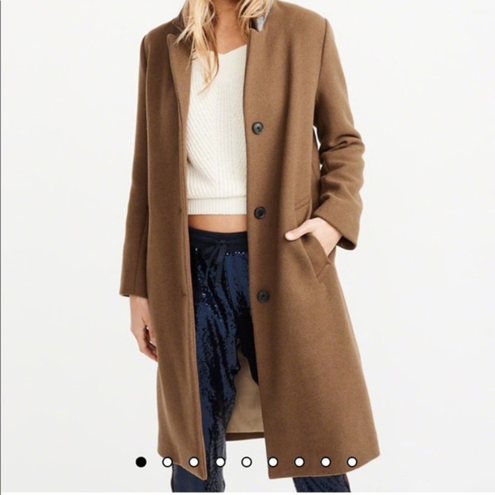 Abercrombie Dad Coat Brown XS women’s